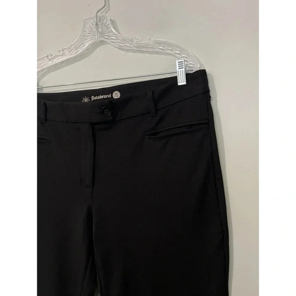 Betabrand Pants Women’s XL Long Black Crop Lite Yoga Stretch Dress Pant - Picture 10 of 15